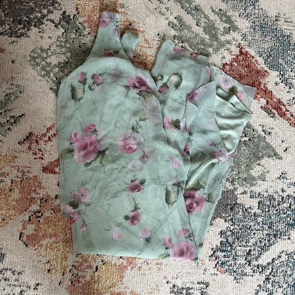 Vintage 90s Plus Women’s Floral Print Sleeveless Dress Size 14W Made in USA - Picture 14 of 16